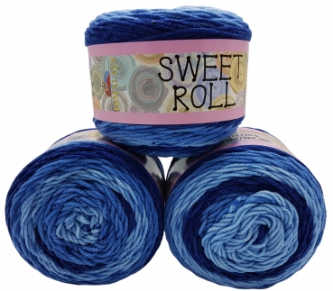 420 Gramm Himalaya Sweet Roll Strickwolle mit Farbverlauf, 3 x 140 Gramm Farbverlaufswolle