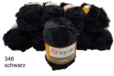 500 Gramm YarnArt Mink Plüschgarn einfarbig, Strickwolle Plüsch, Fransengarn