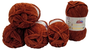 Dolphin Baby Wollgarn Set - 2x100g Samtiges Chenille Garn Mit Häkelnadeln & Zubehör