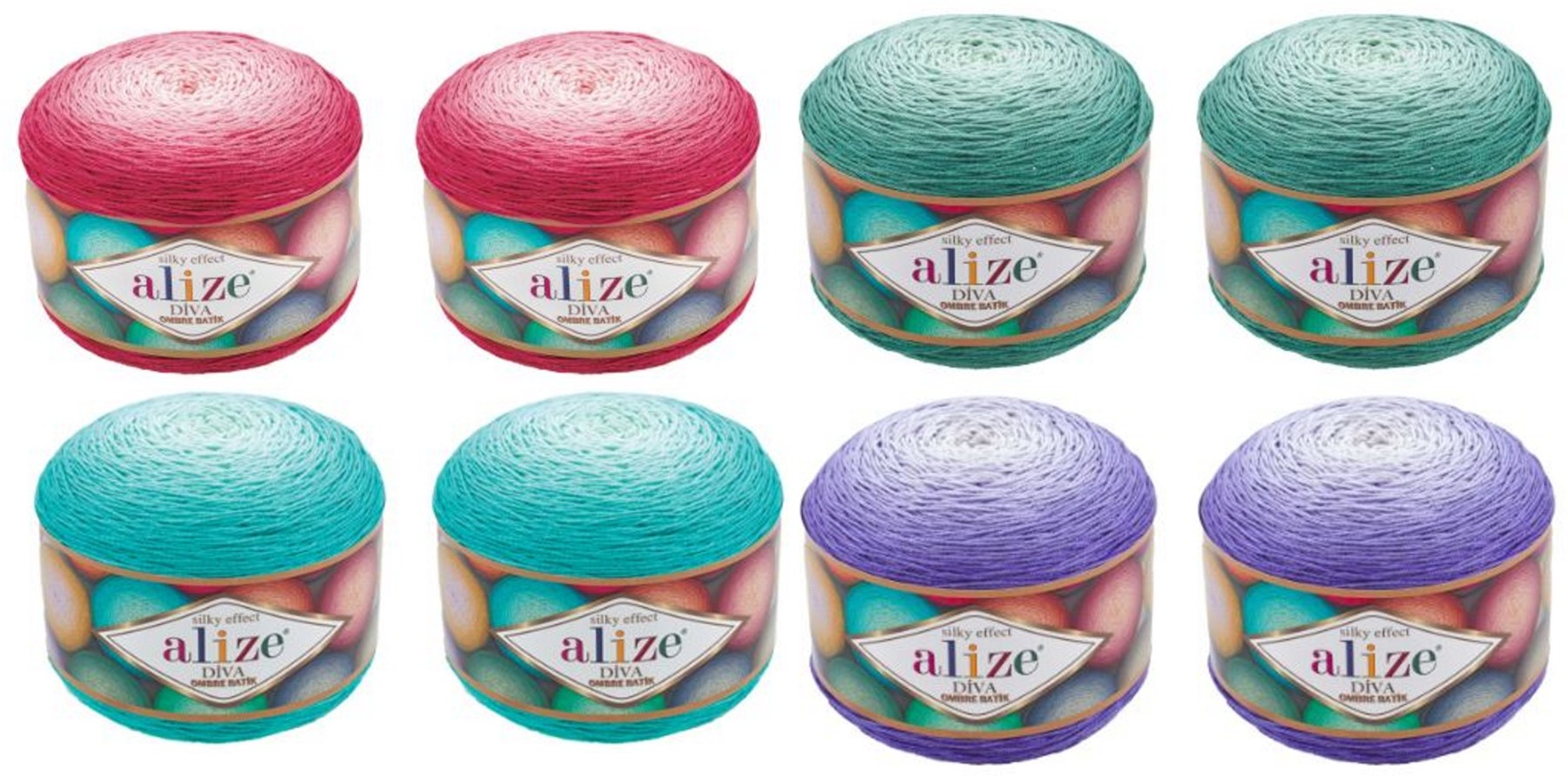 Alize Strickwolle Mit Farbverlauf – 5x100g, 80% Acryl, 20% Wolle