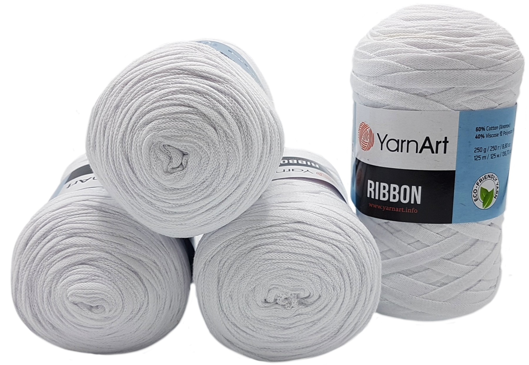 Garn Ribbon Hochwertige Wolle und Handarbeitszubehör - Ribbon Textilgarn, 4 x 250 ...
